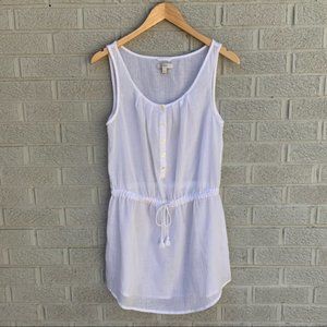 J. Crew Whisper Gauze White Grecian Tunic